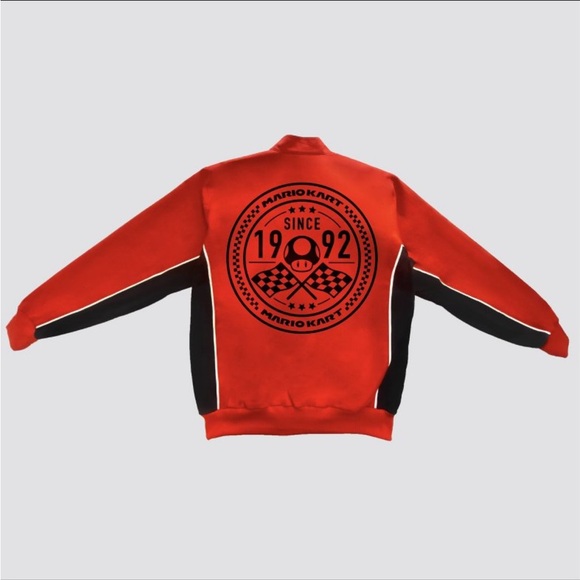 Nintendo Mario Kart Red & Black Racing Jacket - Picture 3 of 8